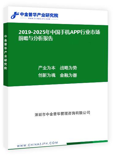 2019-2025年中國(guó)手機(jī)APP行業(yè)市場(chǎng)前瞻與分析報(bào)告