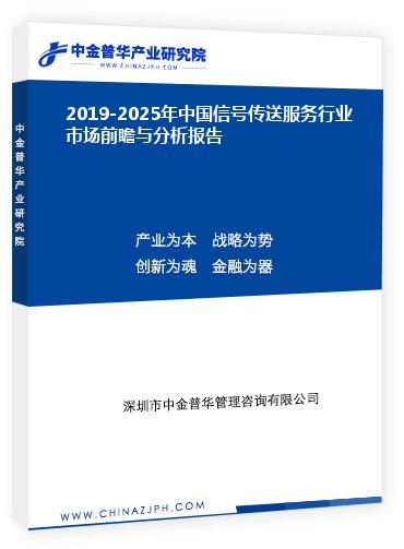 2019-2025年中國信號傳送服務行業(yè)市場前瞻與分析報告