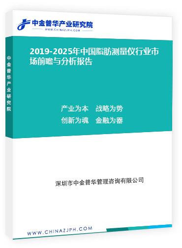 2019-2025年中國脂肪測量儀行業(yè)市場前瞻與分析報告