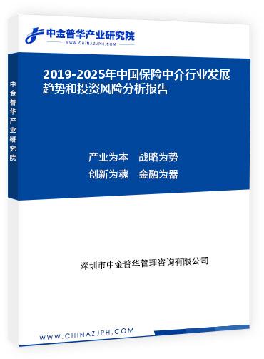 2019-2025年中國保險中介行業(yè)發(fā)展趨勢和投資風險分析報告