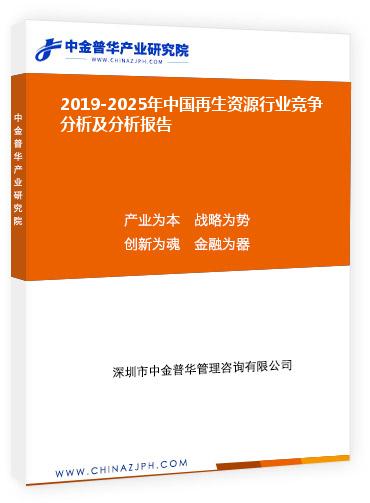 2019-2025年中國再生資源行業(yè)競爭分析及分析報告