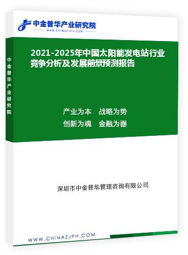 2021-2025年中國太陽能發(fā)電站行業(yè)競爭分析及發(fā)展前景預測報告