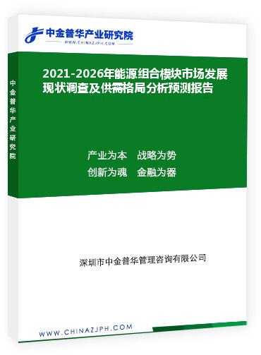 2021-2026年能源組合模塊市場發(fā)展現(xiàn)狀調(diào)查及供需格局分析預測報告