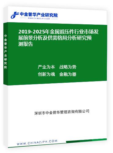 2019-2025年金屬鍛壓件行業(yè)市場發(fā)展前景分析及供需格局分析研究預(yù)測報告